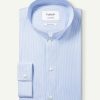 Homme figaret Chemises | Chemise Ajustee Rayee E Bleu