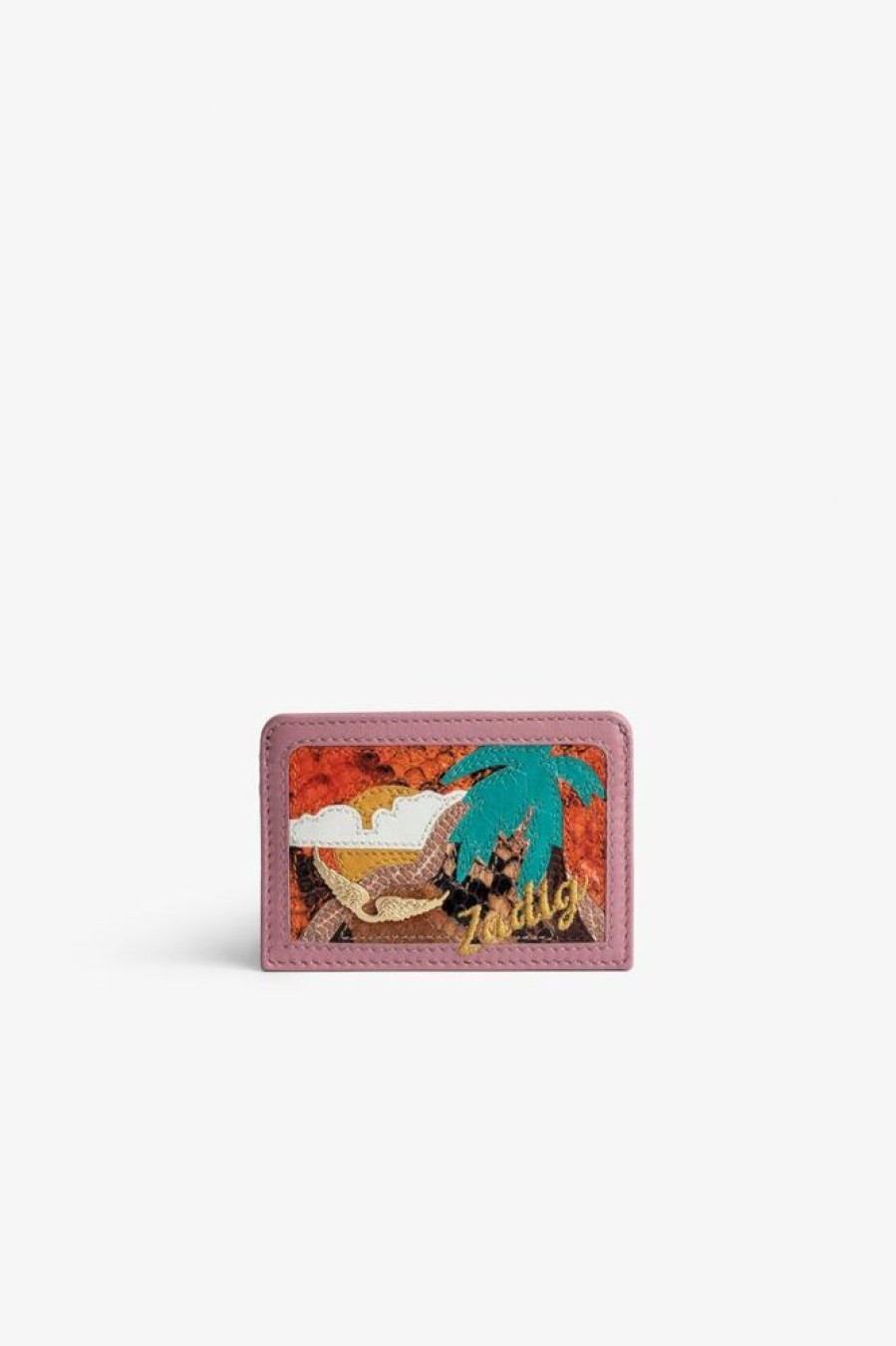 Femme zadig&voltaire Porte Carte | Porte-Cartes Zv Pass Rose