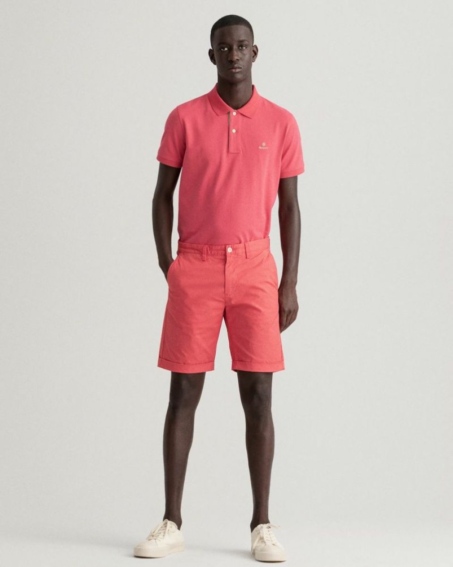 Homme gant outlet Pantalons | Allister Regular Fit Sunfaded Short Rose