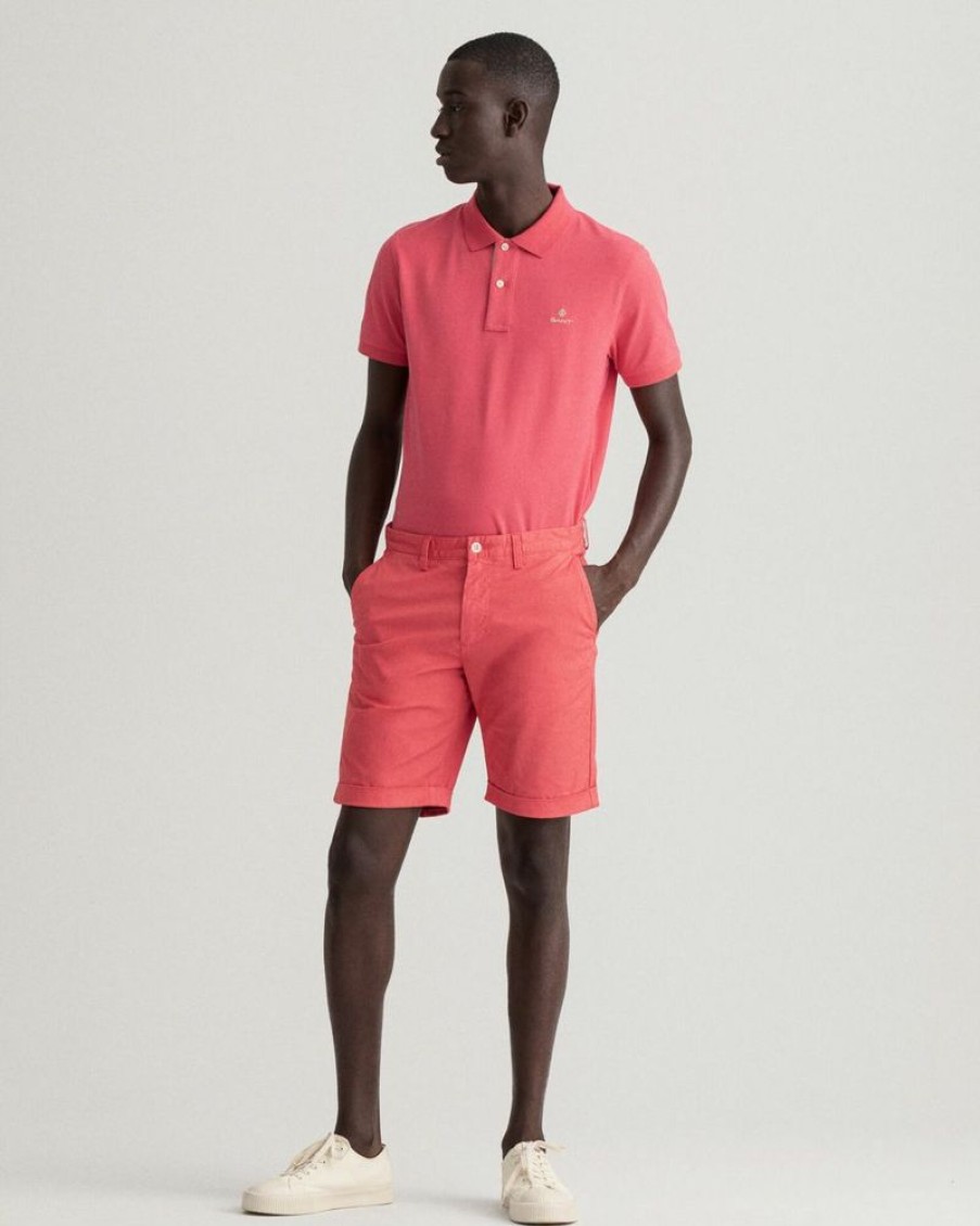 Homme gant outlet Pantalons | Allister Regular Fit Sunfaded Short Rose