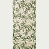 Femme eric bompard Echarpes & Foulards | Etole Imprime Bambou 180 Cm X 85 Cm - Accessoires - Kaki Fonce Vert