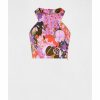 Femme galeries lafayette T-Shirts | Crop Top Sans Manches Imprime Floral - Morgan Multicolore