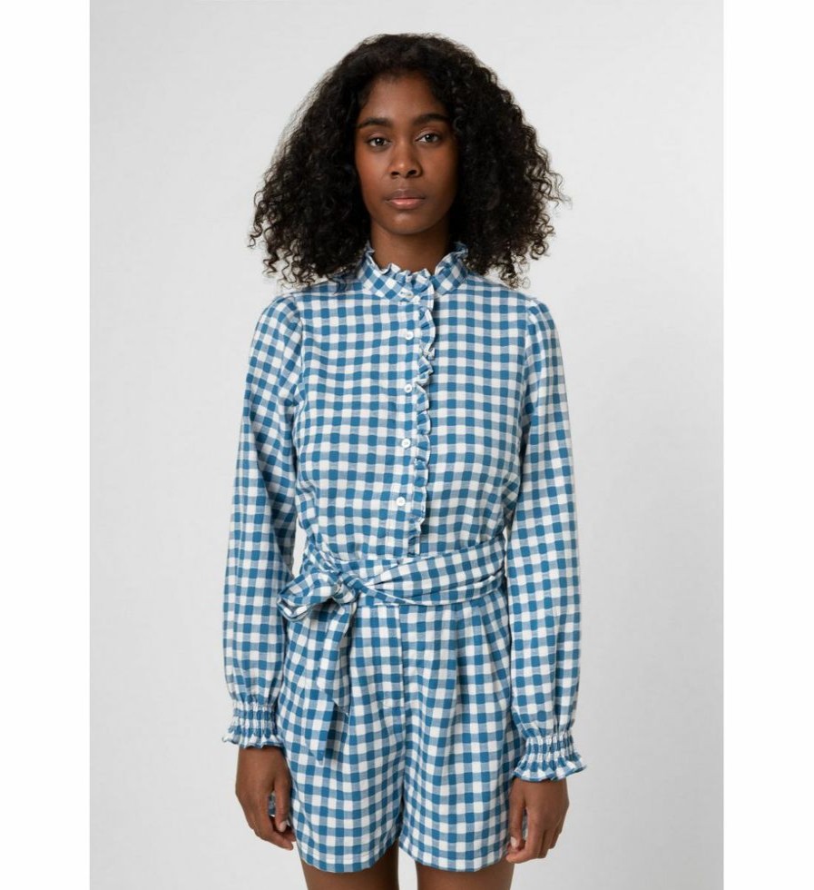 Femme galeries lafayette Chemises & Blouses | Chemise En Tissu Fluide Brenda - Frnch Bleu