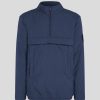 Homme karl lagerfeld Manteaux & Vestes | Padded Half Zip Anorak Bleu