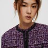 Femme maje Manteaux & Vestes | Veste En Tweed Matelassee Violet