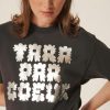 Femme tara jarmon T-Shirts | T-Shirt Trefle Gris