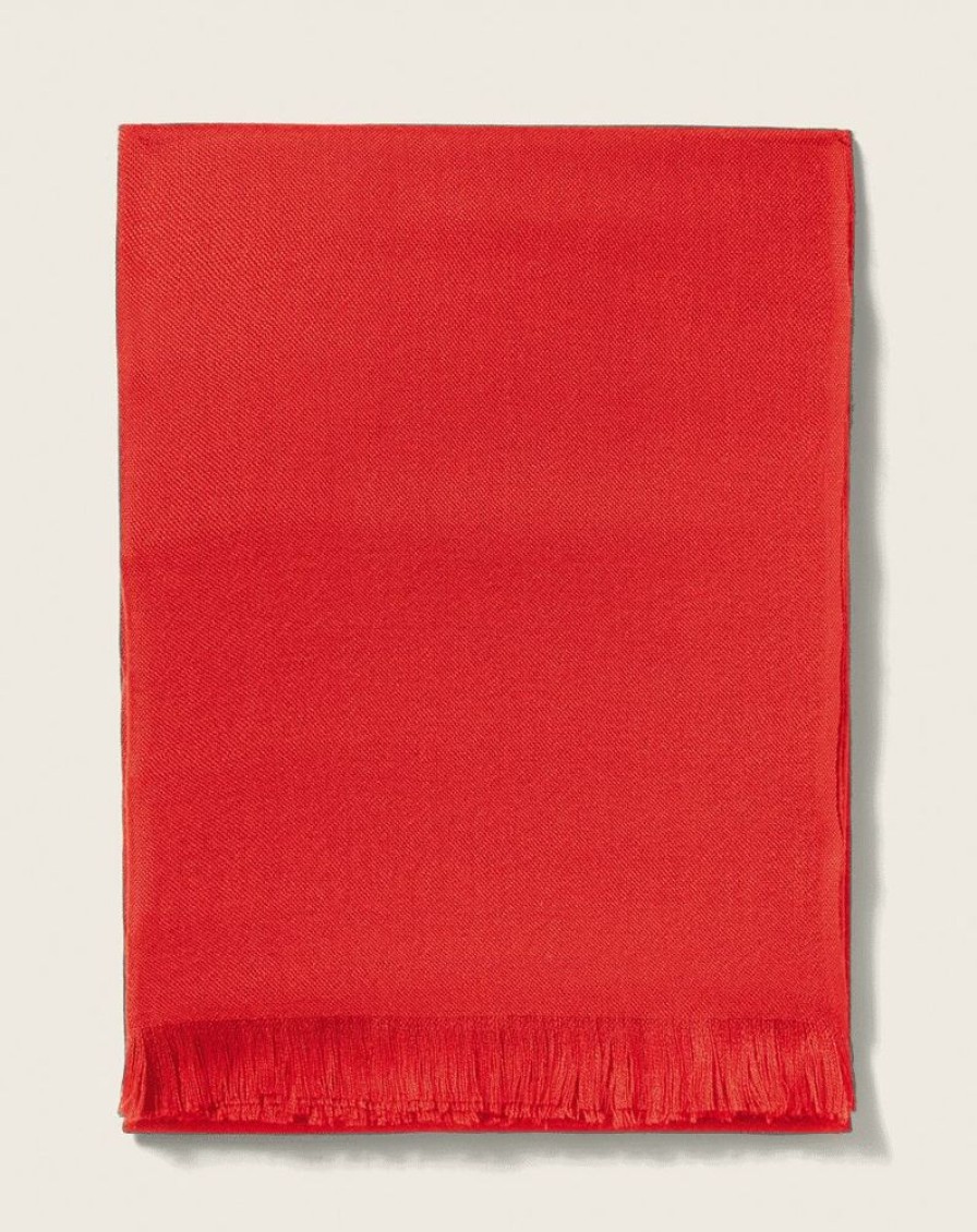 Femme eric bompard Echarpes & Foulards | Etole Voile De Cachemire 180 X 85 Cm - Accessoires College Rouge