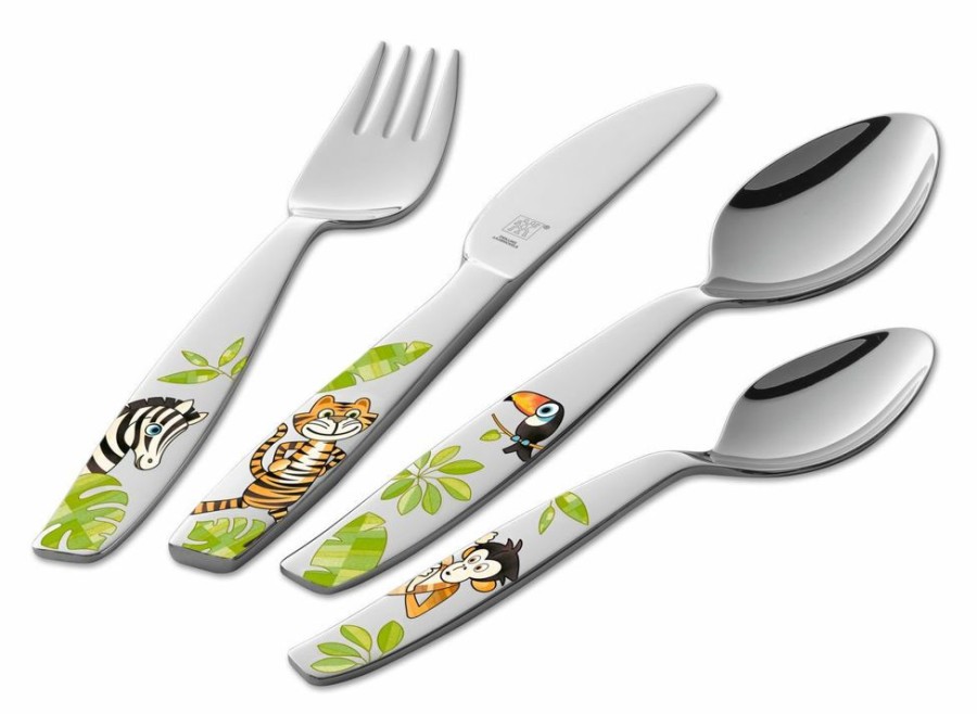 Maison zwilling Art De La Table | Jungle 4 Pcs. Couverts Pour Enfants Multicolore