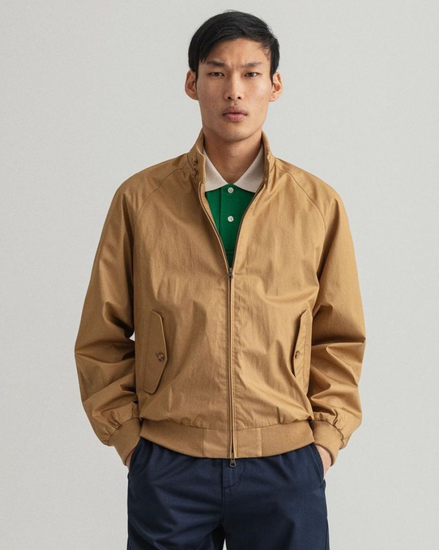 Homme gant outlet Manteaux & Vestes | Cotton Harrington Jacket Beige