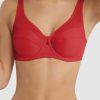 Femme dim Soutien-Gorges | Soutien-Gorge Avec Armatures Generous De Dim Soutien-Gorge Rouge