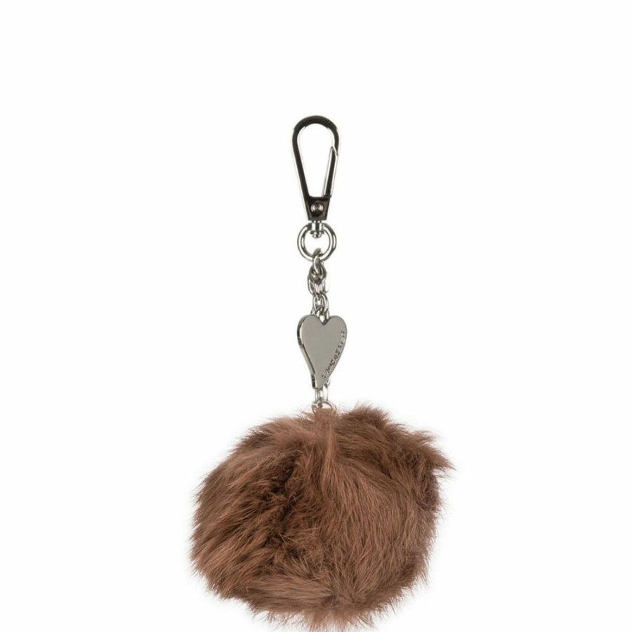 Femme lancaster Accessoires De Sacs | Pompon Accessoires Marron