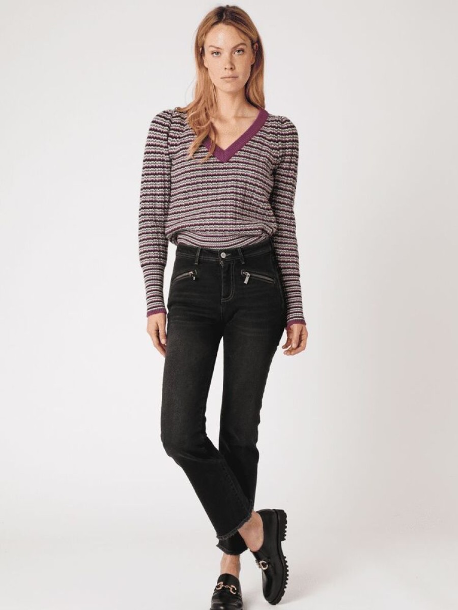 Femme berenice Pantalons | Jean Straight Denim Noir