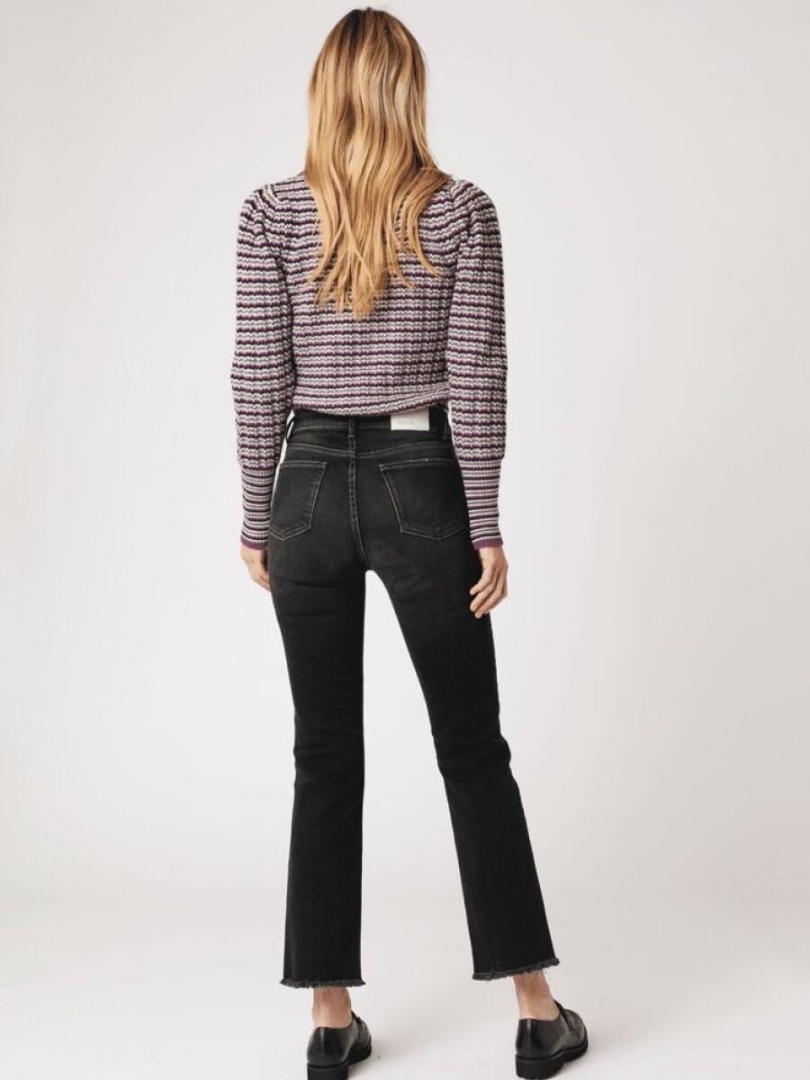 Femme berenice Pantalons | Jean Straight Denim Noir