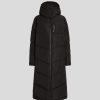 Femme karl lagerfeld Manteaux & Vestes | Hood Long Puffer Jacket Noir