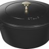 Maison staub Cuisine | Cocotte Second Choix 24 Cm, Rond(E), , Fonte Noir