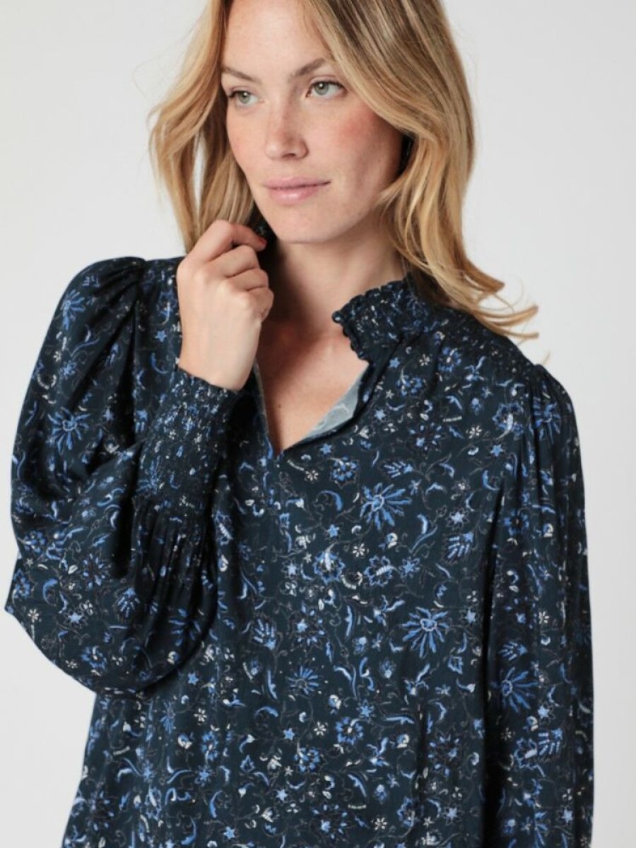 Femme berenice Chemises & Blouses | Blouse Ml Imp Bleu