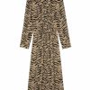 Femme zadig&voltaire Robes & Jupes | Robe Radial Tiger Marron